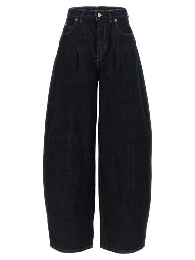 Jacquemus Le De-nimes Droit Jeans Women In Black