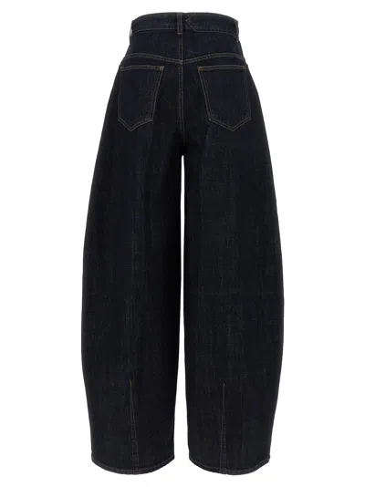 Jacquemus Le De-nimes Droit Jeans Women In Black