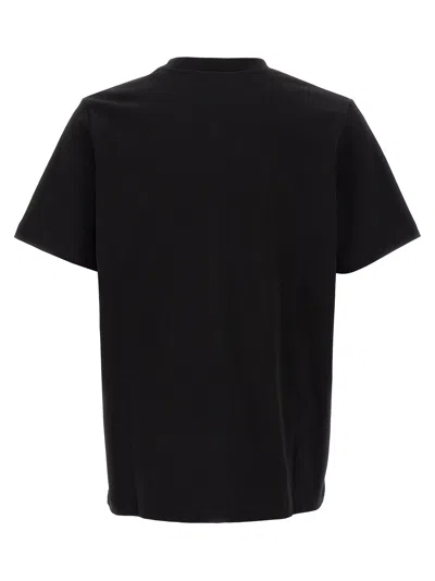 Casablanca Black Crewneck T-shirt With Logo On The Front In Cotton Man