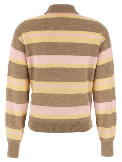 Guest In Residence Collegiate Stripe Polo Multicolor