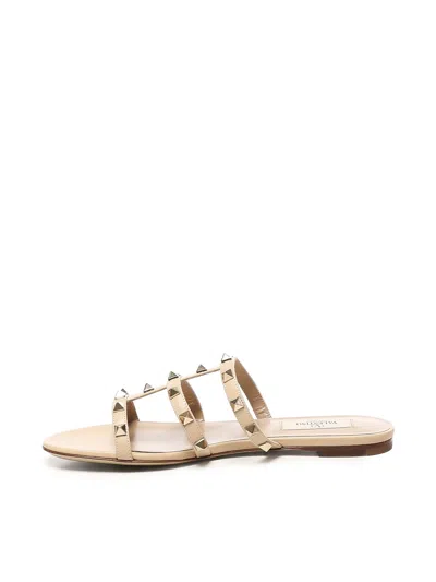Valentino Rockstud Slide Sandal