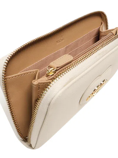 Love Moschino Heart-logo Zip-fastening Wallet In Neutral