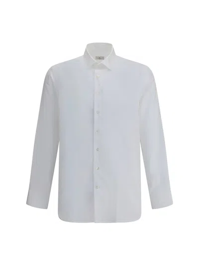 Etro Crisp White Long Sleeve Button-down Shirt In White