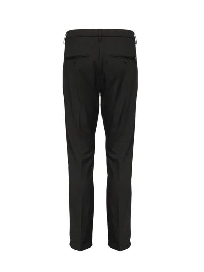 Dondup Belt Loop Casual Pants In Black