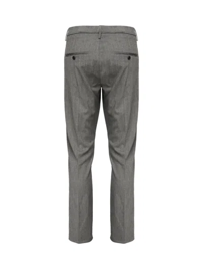 Dondup Belt Loop Casual Pants In Gray