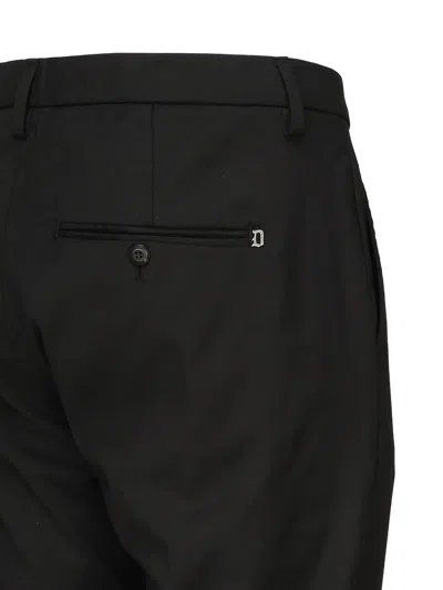 Dondup Belt Loop Casual Pants In Black