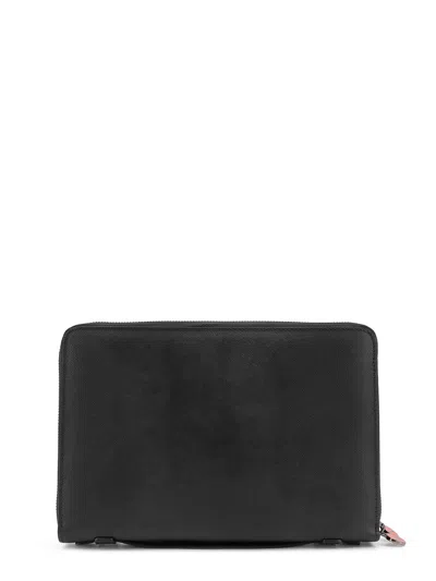 Kiton Leather Holder In Leather In Black