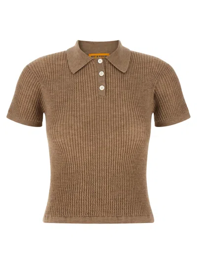 Guest In Residence Shrunken Polo Beige