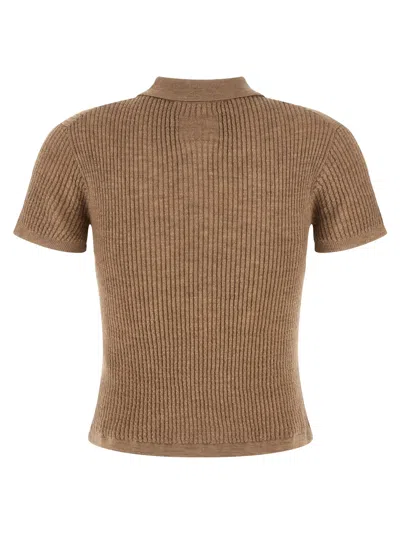 Guest In Residence Shrunken Polo Beige