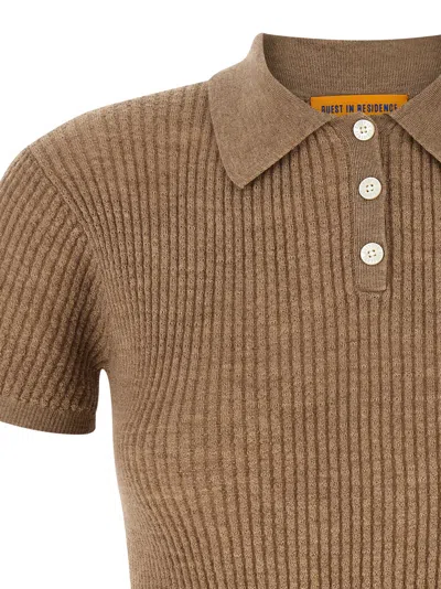 Guest In Residence Shrunken Polo Beige