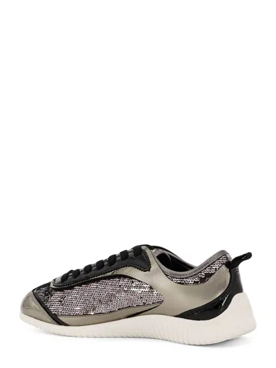 Pinko Reby 10 Mirror Fabric Sneakers With Sequins