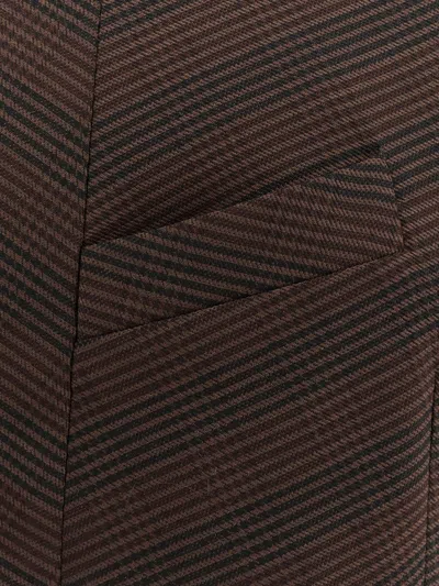 Mm6 Maison Margiela Wool Blend Short Dress In Brown