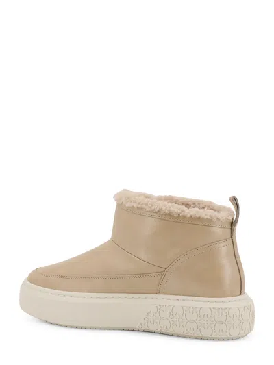 Pinko Yoko 22 Leather Ankle Boots In Brown