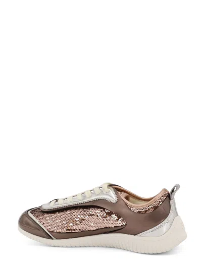 Pinko Reby 10 Mirror Fabric Sneakers With Sequins