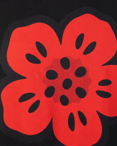 Kenzo Tshirt Con Stampa Boke Flower In Black
