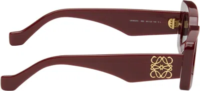 Loewe Burgundy Rectangular Sunglasses
