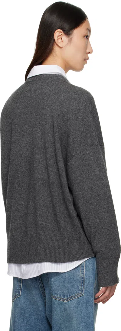 Loulou De Saison Anaa Oversized Cashmere Sweater In Gray