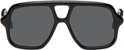 Loewe Black Aviator Slim Sunglasses