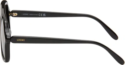 Loewe Black Aviator Slim Sunglasses