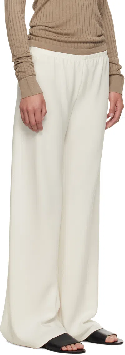 The Row Off-white Gala Trousers