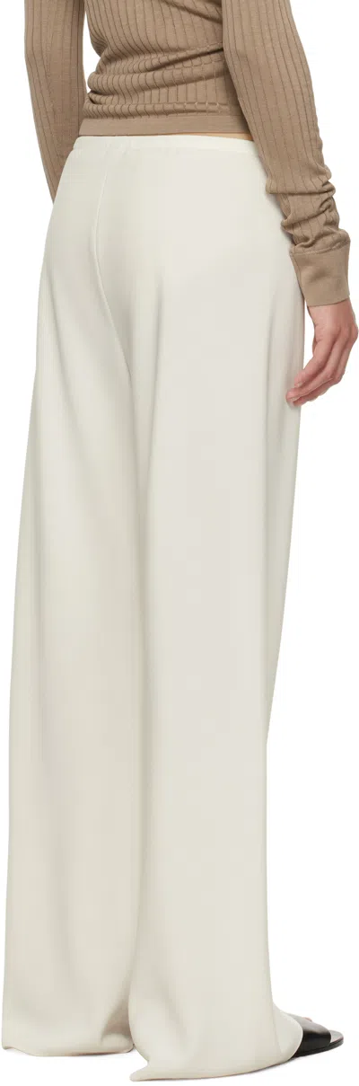 The Row Off-white Gala Trousers