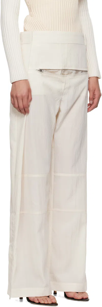 Jean Paul Gaultier Zipper Wide-leg Trousers