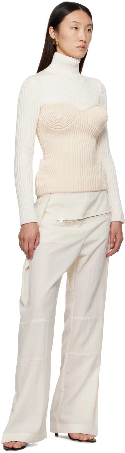Jean Paul Gaultier Zipper Wide-leg Trousers