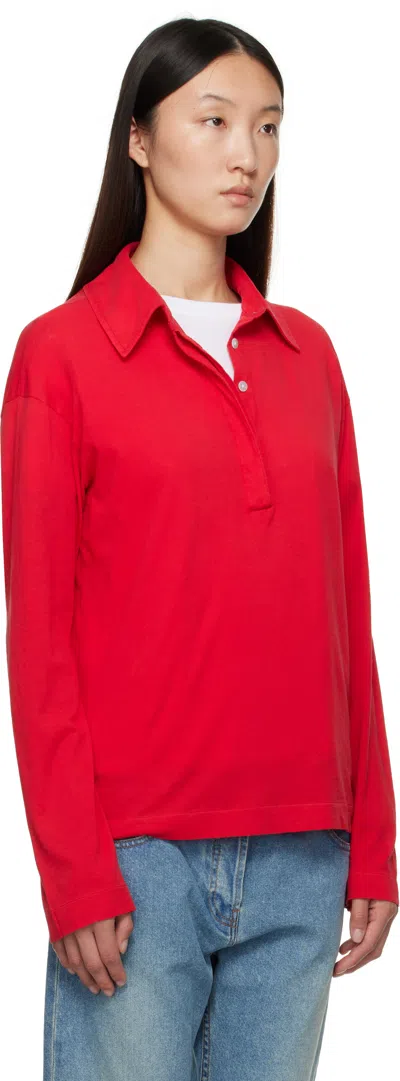 The Row Red Roddie Polo