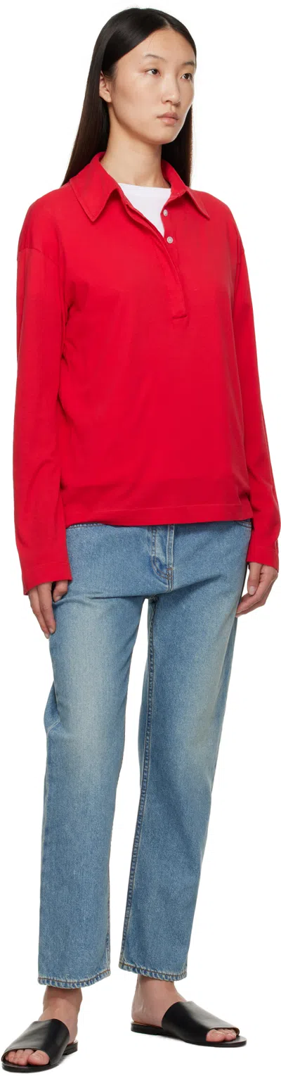 The Row Red Roddie Polo