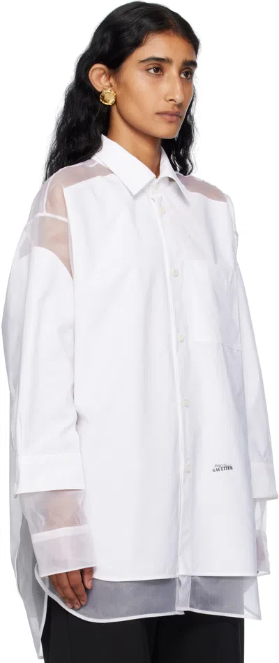 Jean Paul Gaultier White 'the Petit Grand' Shirt