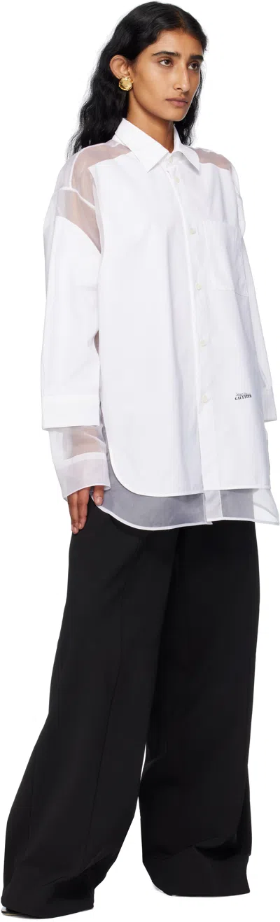 Jean Paul Gaultier White 'the Petit Grand' Shirt