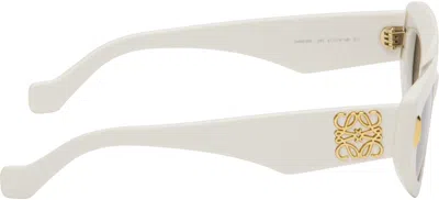 Loewe White Small Butterfly Screen Sunglasses