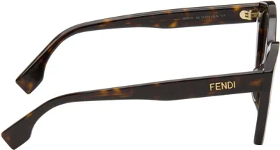 Fendi Lettering Square Acetate Sunglasses