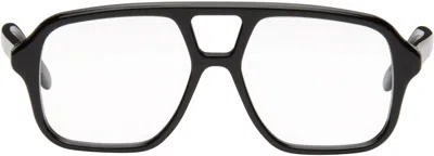 Loewe Black Slim Aviator Glasses
