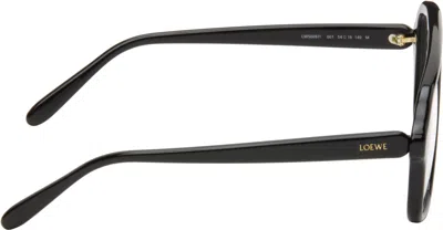 Loewe Black Slim Aviator Glasses