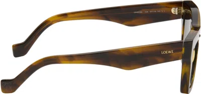 Loewe Brown Cinema Double Layer Sunglasses In Brown