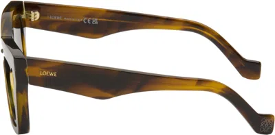 Loewe Brown Cinema Double Layer Sunglasses In Brown