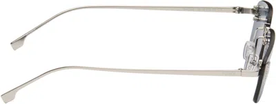 Fendi Silver ' First' Crystal Sunglasses