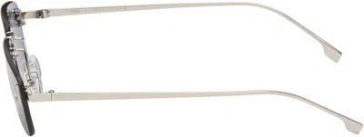 Fendi Silver ' First' Crystal Sunglasses