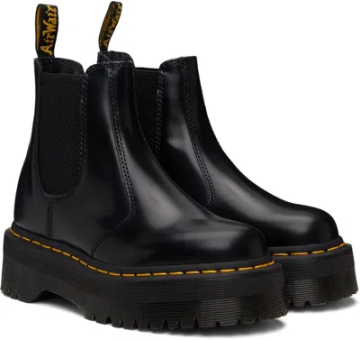 Dr. Martens 2976 Quad Platform Chelsea Boots In Leather In Multi