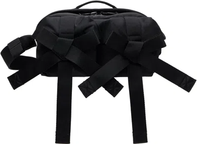 Simone Rocha Black Beaded Classic Bow Crossbody Bag
