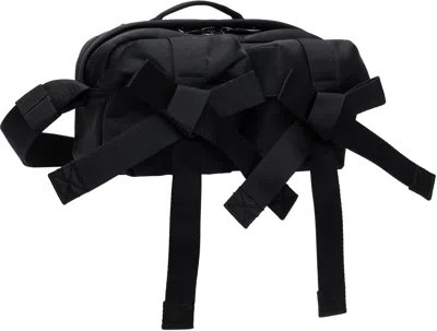 Simone Rocha Black Beaded Classic Bow Crossbody Bag