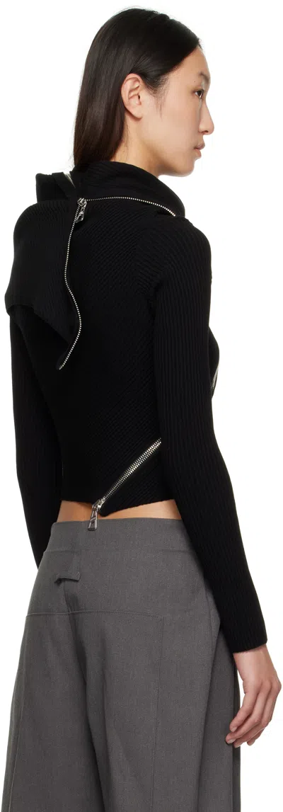 Jean Paul Gaultier Black Zipped Turtleneck