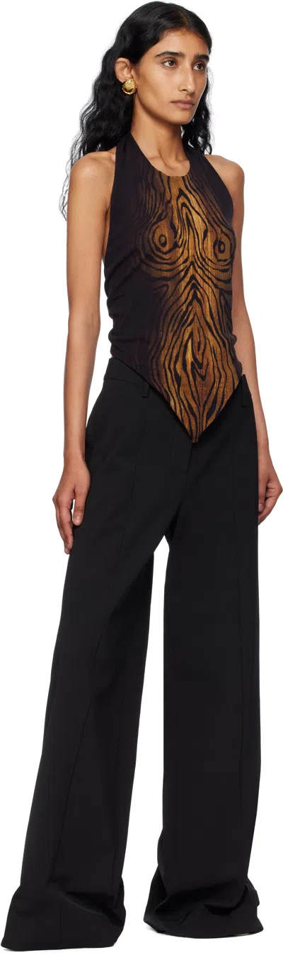 Jean Paul Gaultier Black 'the Stirrup' Trousers