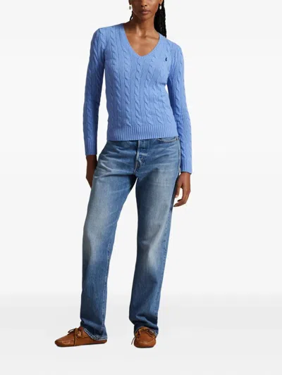 Polo Ralph Lauren Cable-knit Sweater In Blue