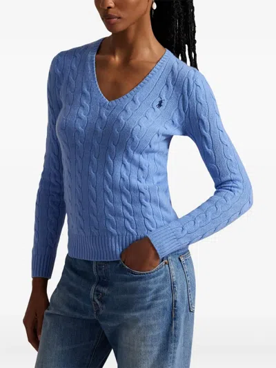 Polo Ralph Lauren Cable-knit Sweater In Blue