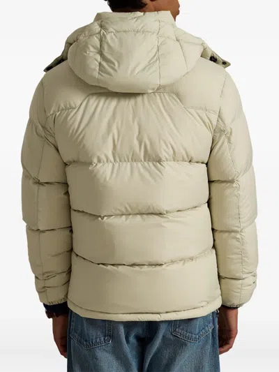 Polo Ralph Lauren Nylon Insulated Down Jacket In Neutral