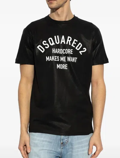 Dsquared2 Men's Cotton Clothing T-shirts In Black