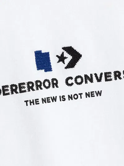 Converse X Ader Error Embroidered-logo T-shirt In White