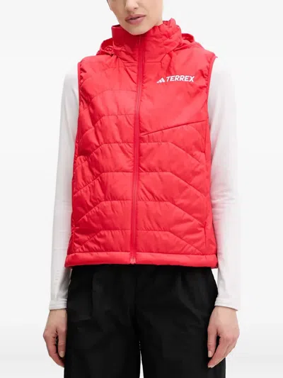 Adidas Originals Quilted Hooded Gilet In White